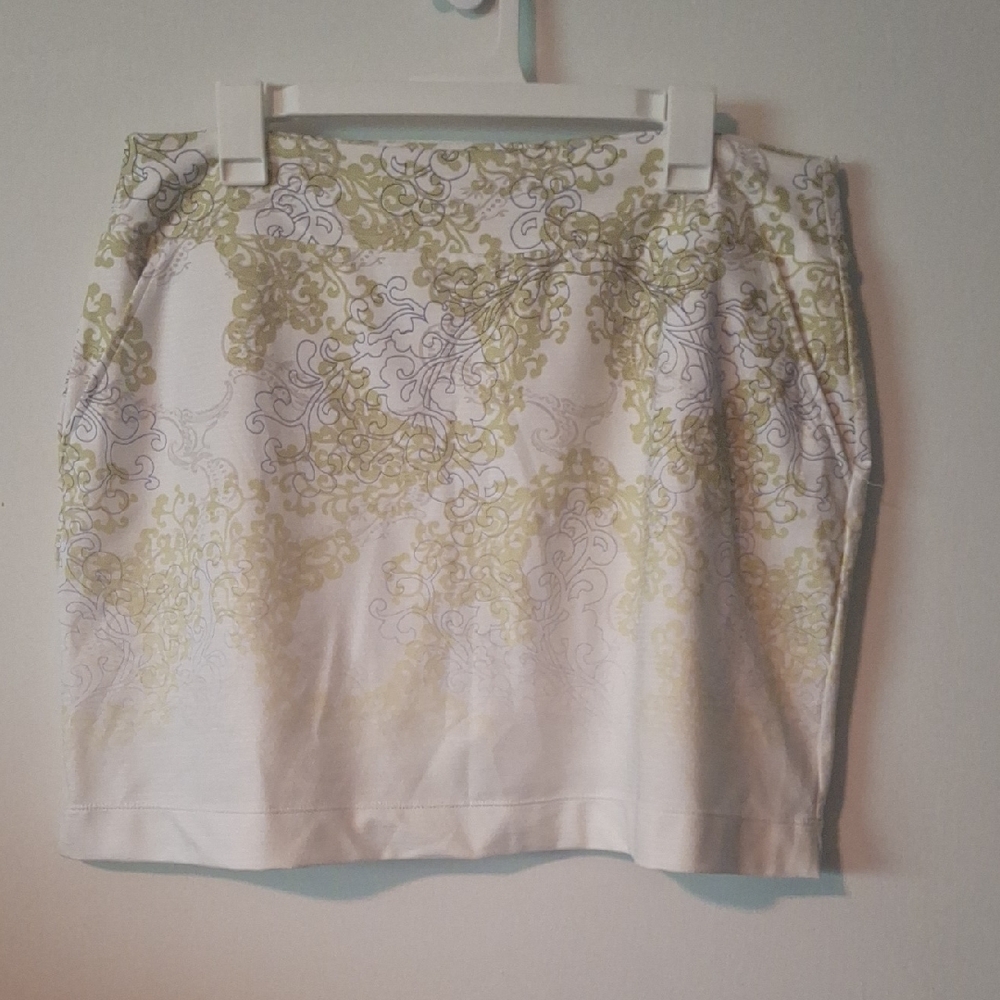 Nike White and Green Maxi Skirt